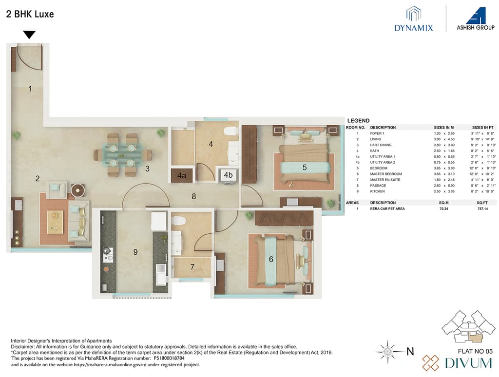 2 BHK LUXE