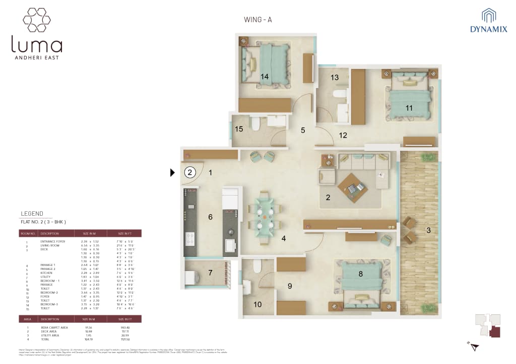3 BHK Wing A